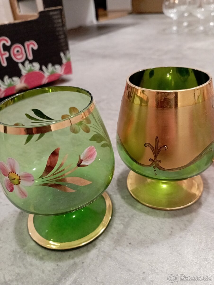 Retro skleničky mix 4 - 2