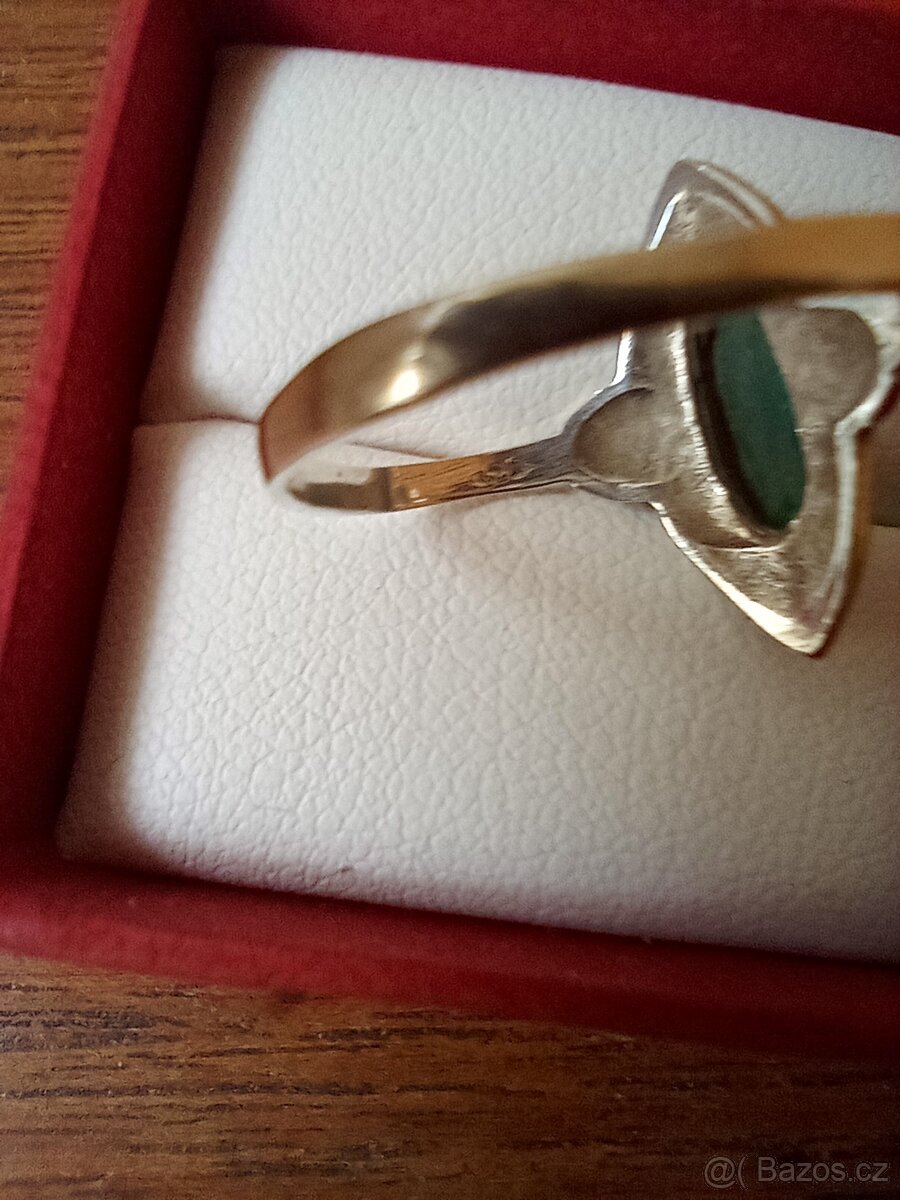 Art Deco stříbrný prsten - 2