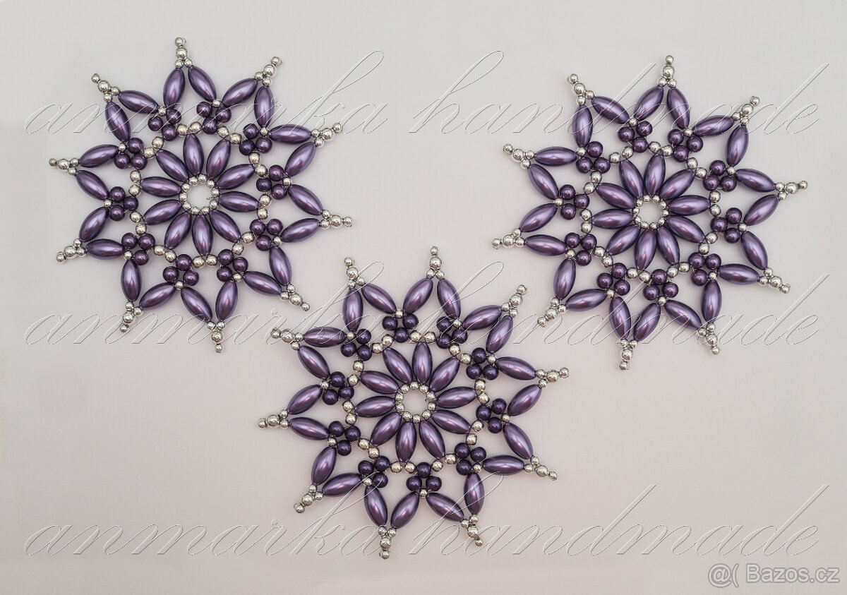 velké fialové hvězdy sada - 2