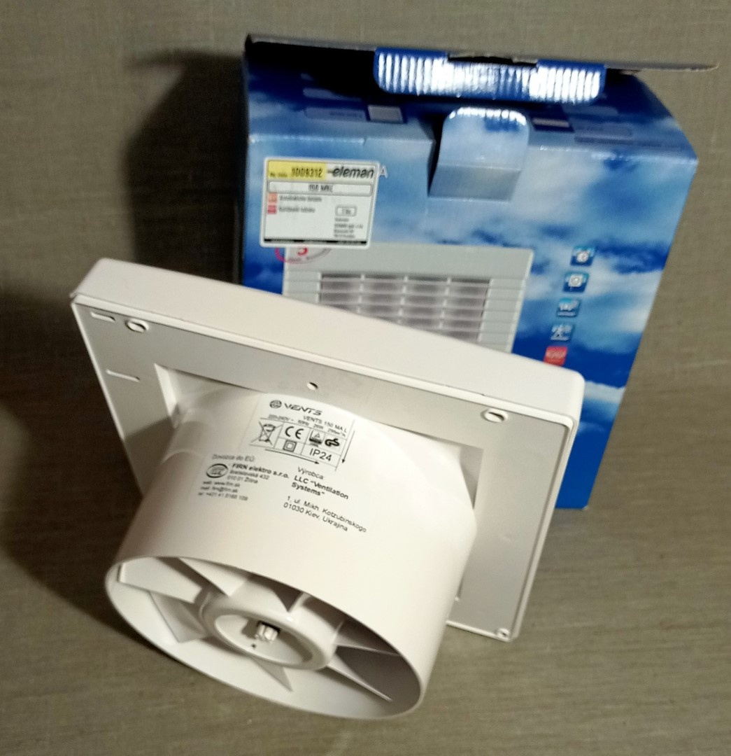 Ventilator axiální ⌀ 150 mm se žaluzií VENTS 150 MAL - 2