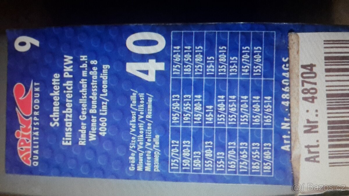 SNĚHOVÉ ŘETĚZY ALPINE 40, 30 - 2