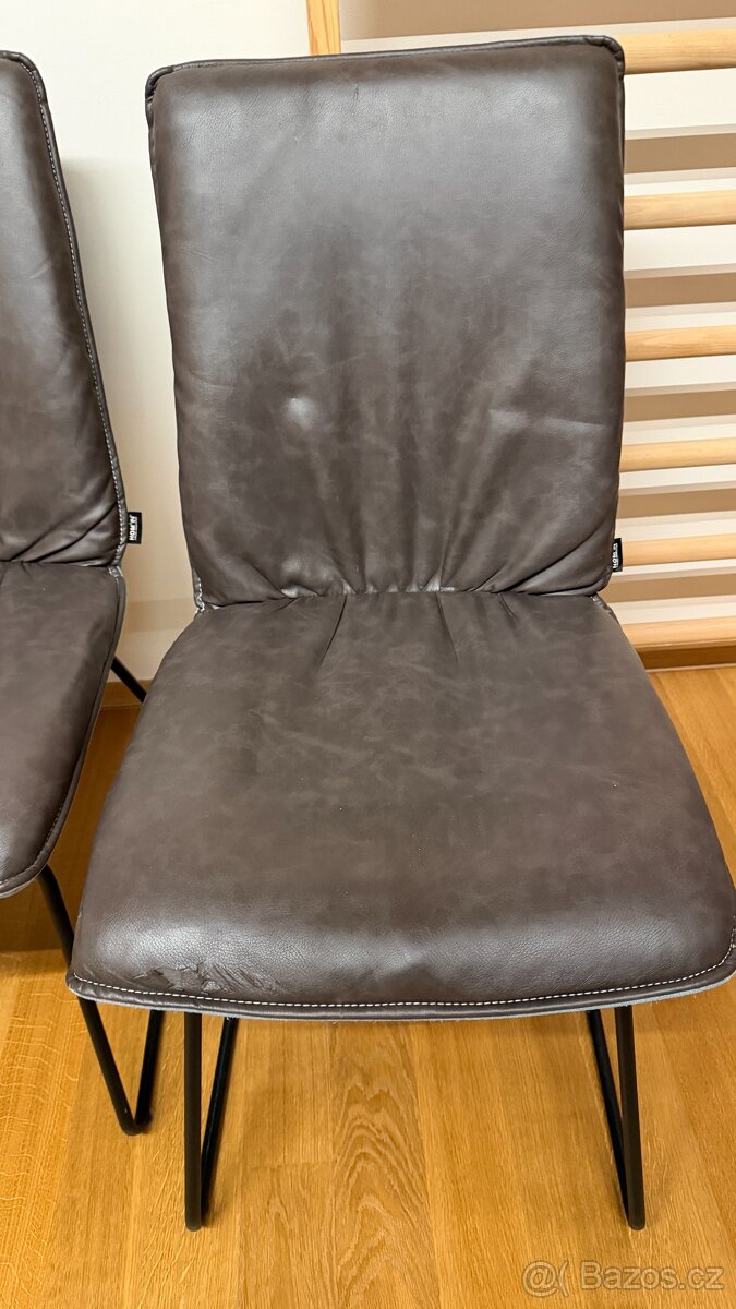 Čalouněné jídelní židle, křesla, 5ks, cena za všechny 500Kč - 2