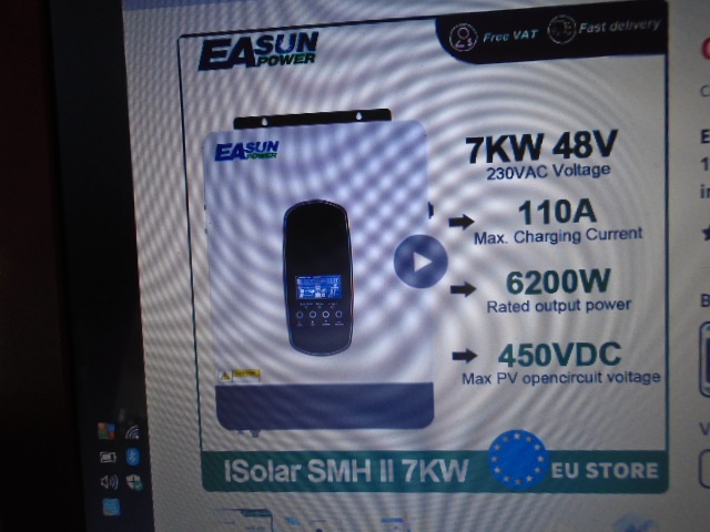 solarní hybridní měnič 7KW/48V - 2