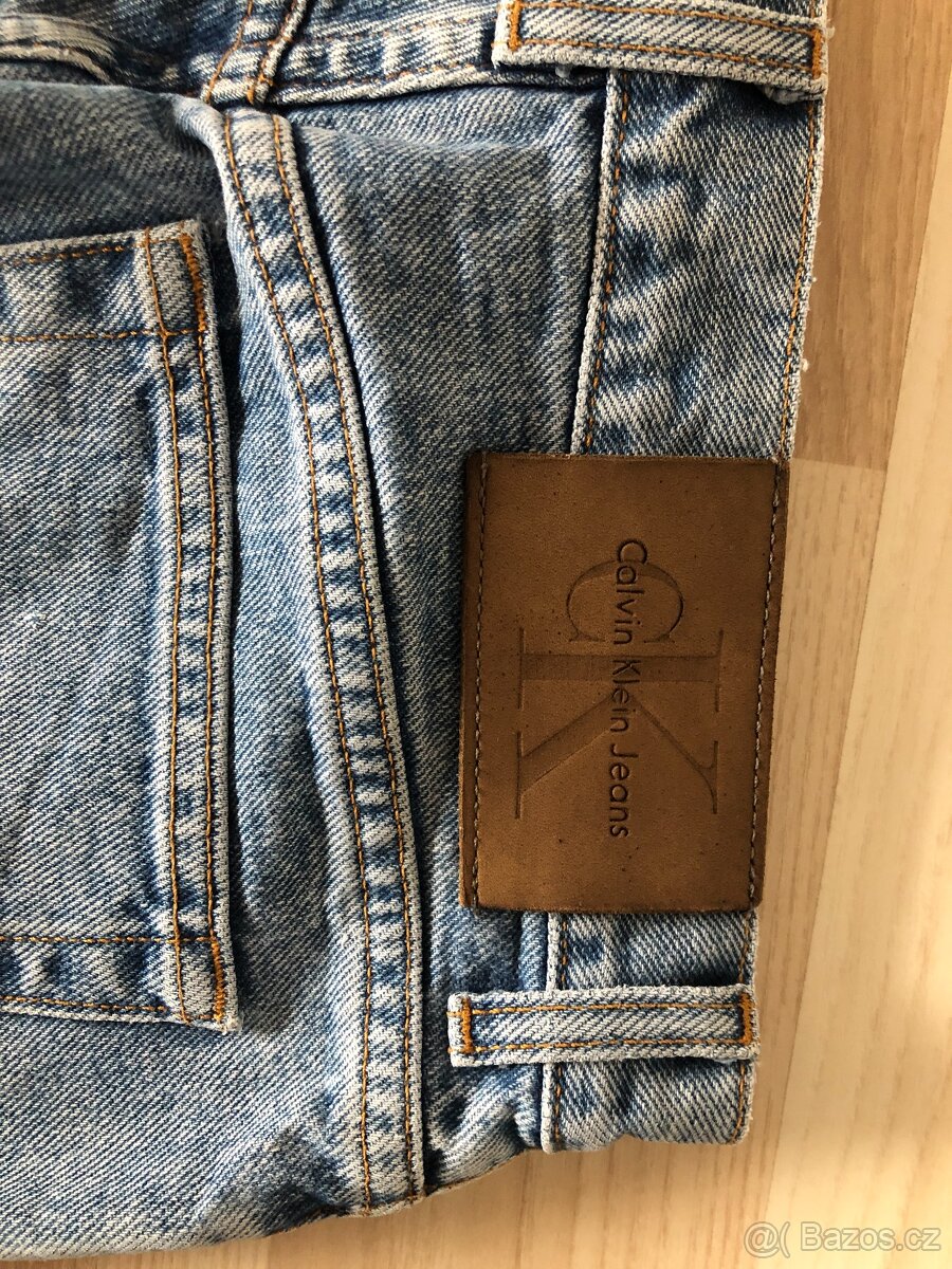 Džíny Calvin Klein - vyšší pas, mom jeans - 2