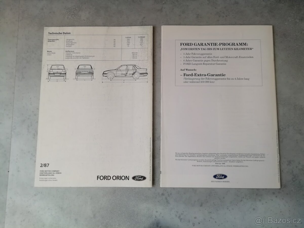 Ford Orion - prospekty - doprava v ceně - 2