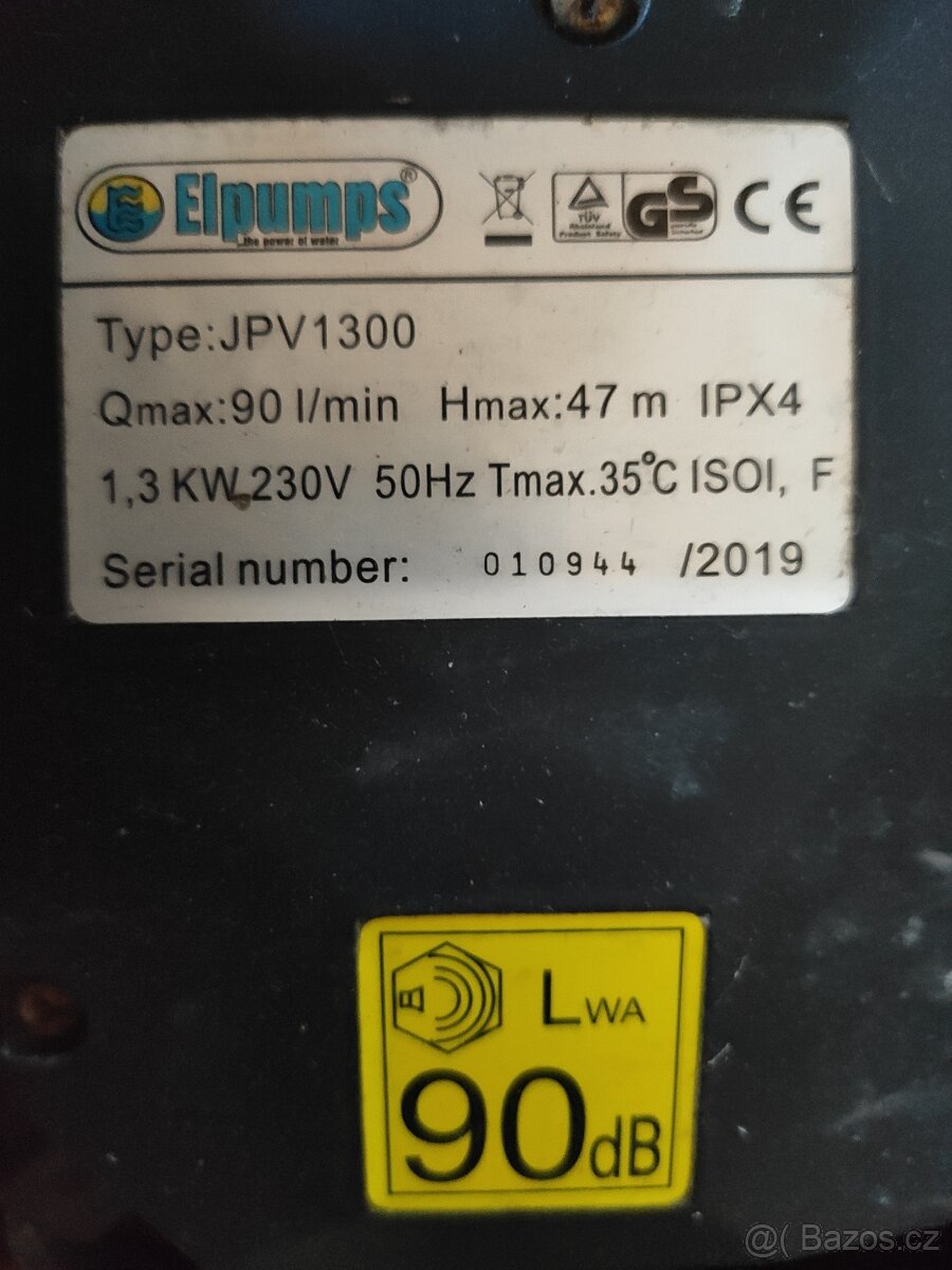 Čerpadlo Elpumps jpv 1300 - 2