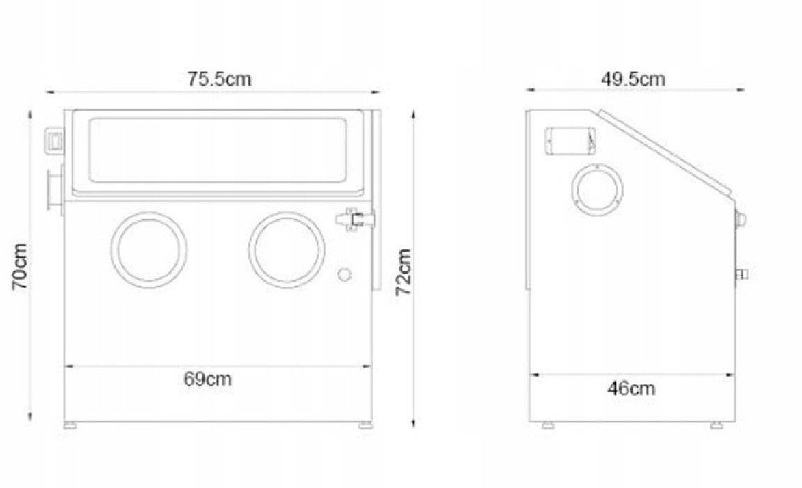 Pískovací kabina 110 L - 2