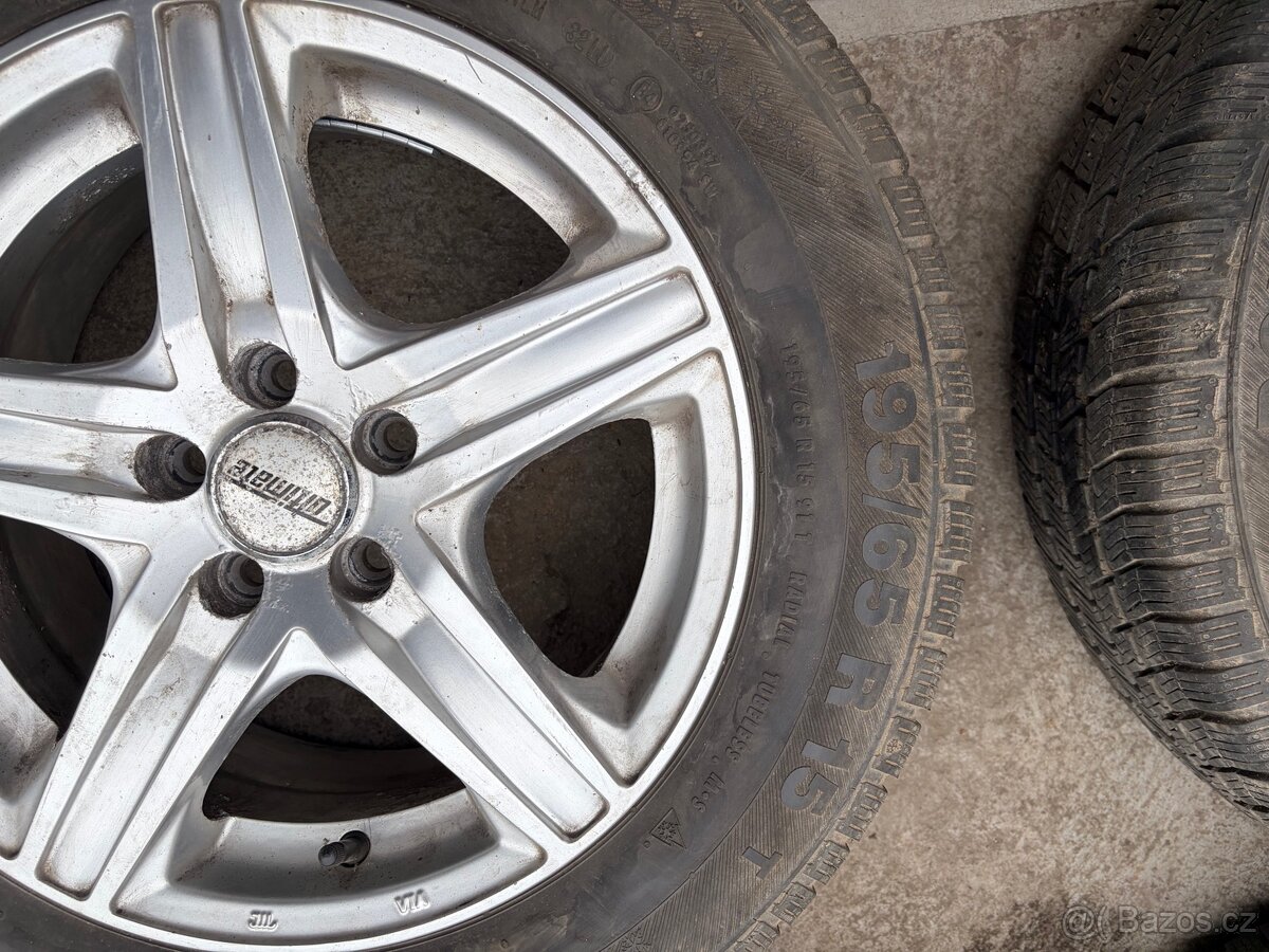 4x ALU kola 195/65 r15 - disk 5x100 - 2