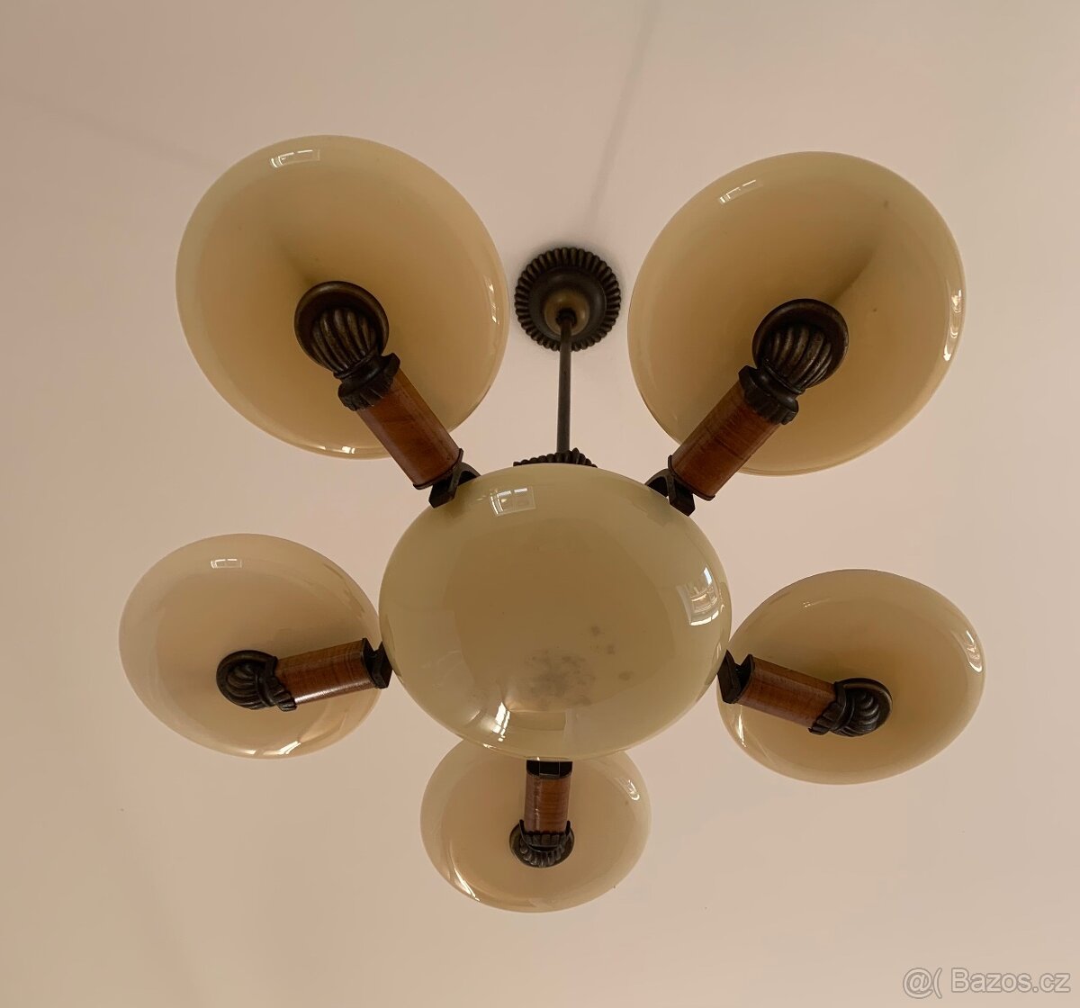 PRODÁM PRVOREPUBLIKOVÝ PĚTIRAMENNÝ LUSTR - 2