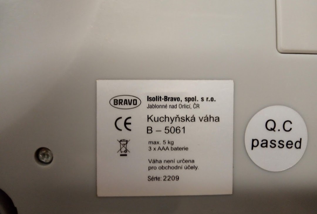 Kuchyňská váha - 2