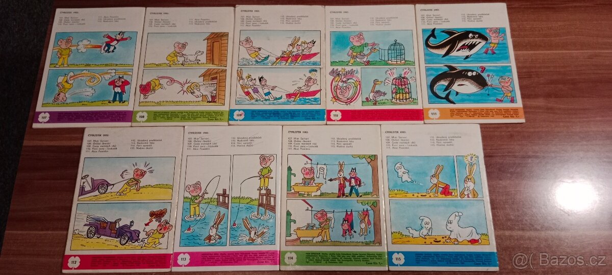 Čtyřlístek č. 107 - 115. Ročník 1983 - 2