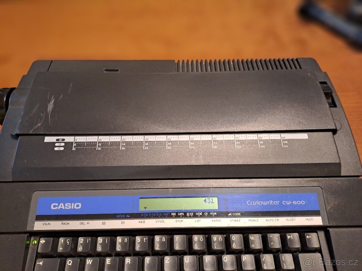 Elektrický psací stroj Casiowriter cw-600 - 2
