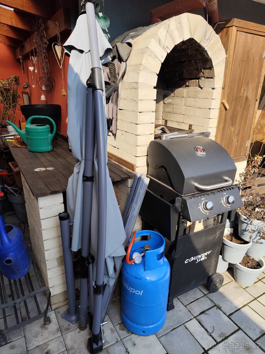 zahradní deštník - velké - 2