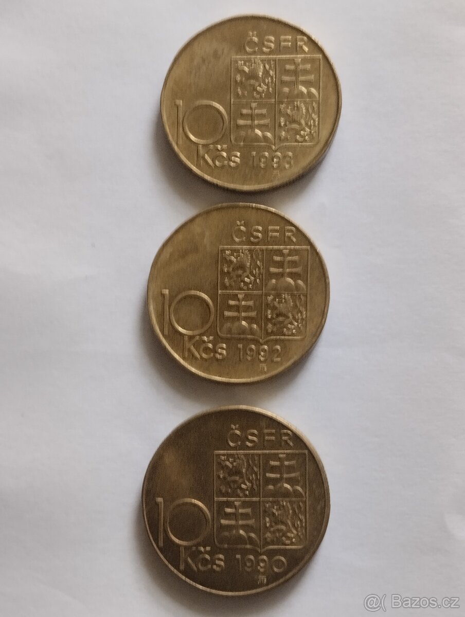Mince 10kčs ČSFR - 2