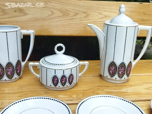 Retro čajové soupravy. Všechny jsou bez vady - 2