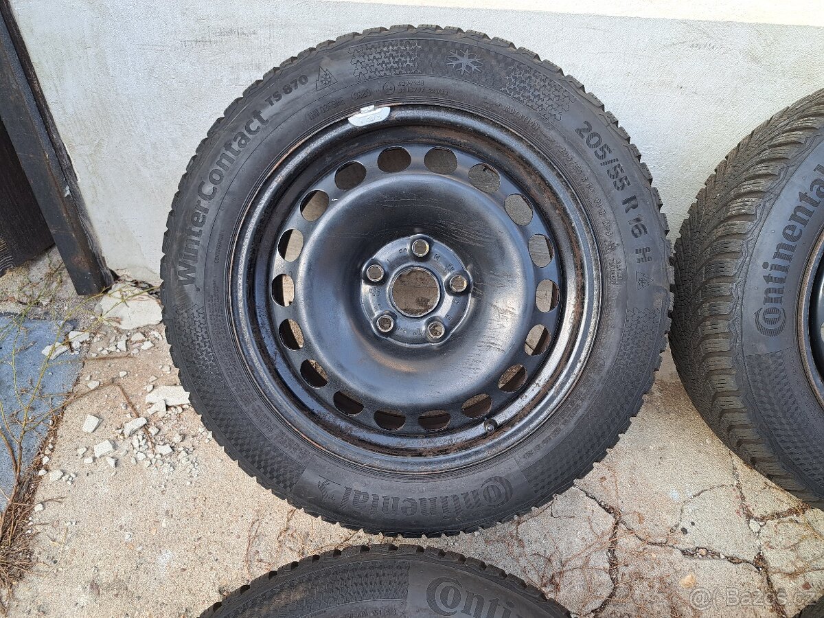 16'' disky 5x112 se zímními pneu 205/55 Continental TS870 - 2