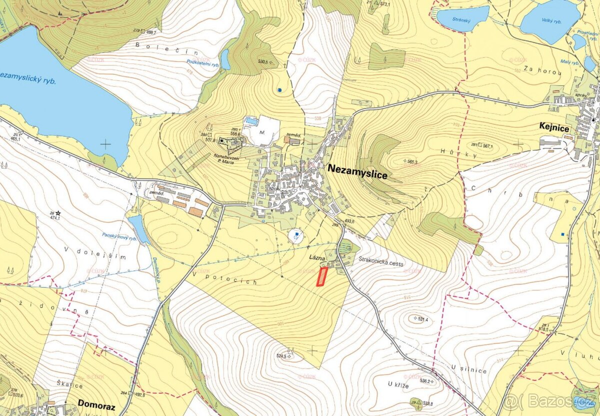 Pozemek, bydlení, prodej, Nezamyslice, Klatovy - 2