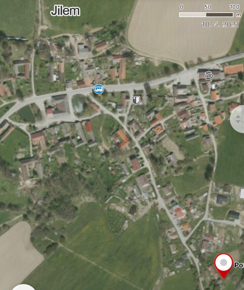 Pozemek obec Jilem 1925 m2 - 2