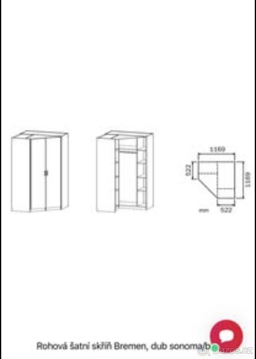 Rohová skříň - 2