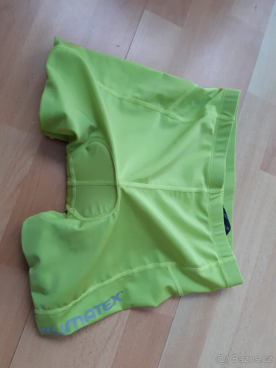 Dětské cyklošortky, vel. 158 , neonově zelené - 2