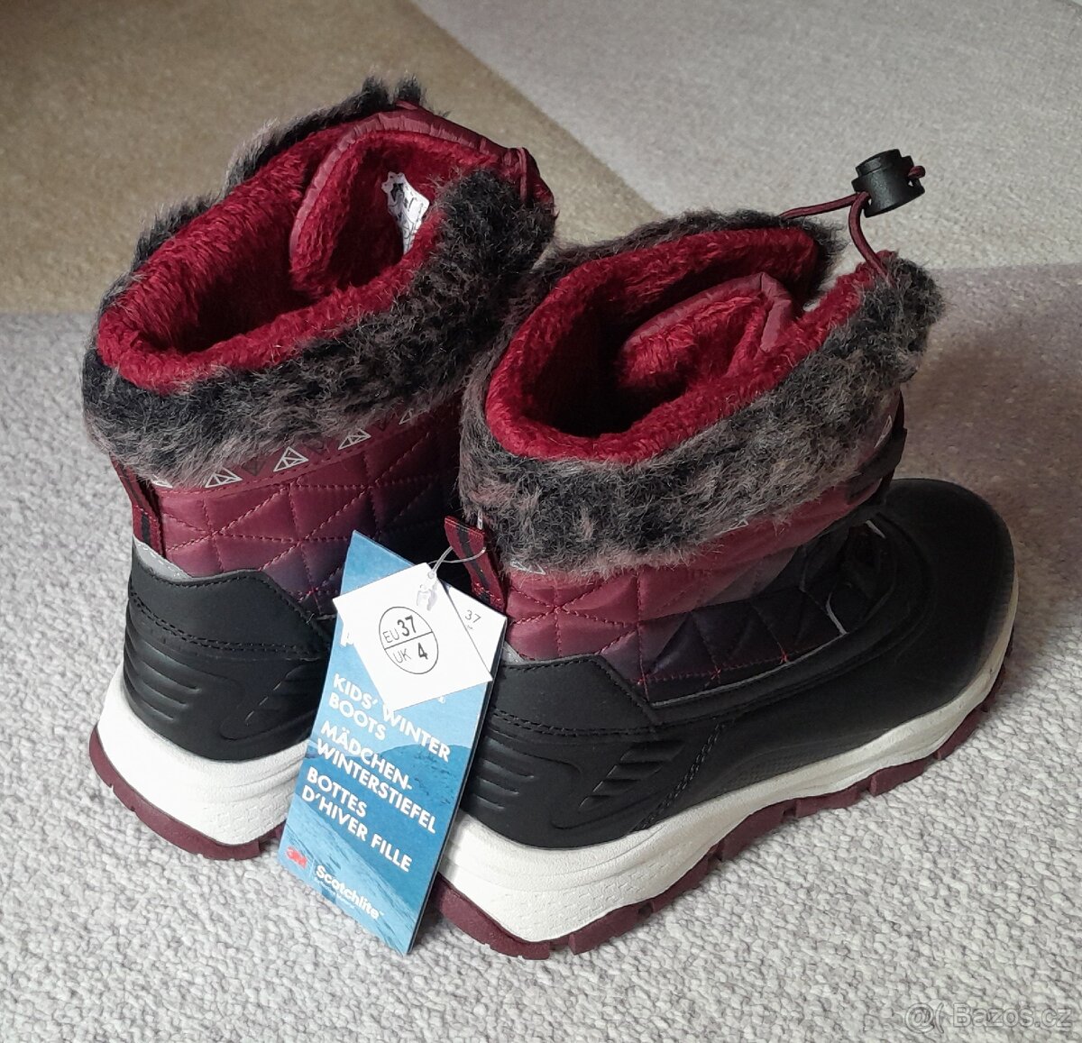 Nové dívčí zimní botky vel. 34 a 37 - 2