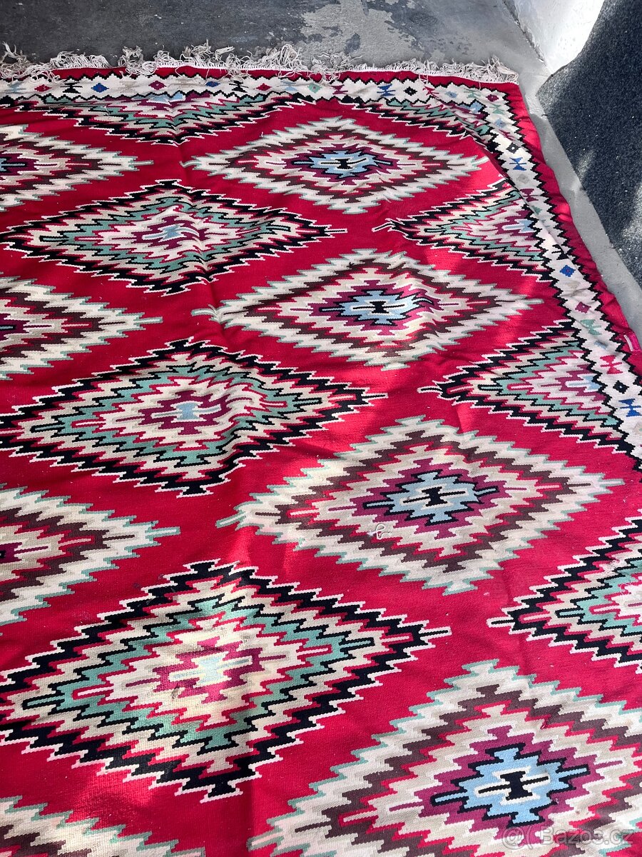 Prodám starožitný koberec Kelim - 2