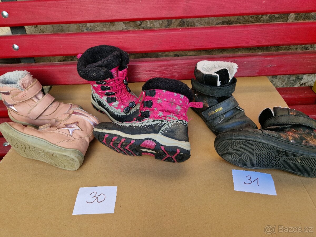 Zimní dívčí boty vel. 30, 31 - 2