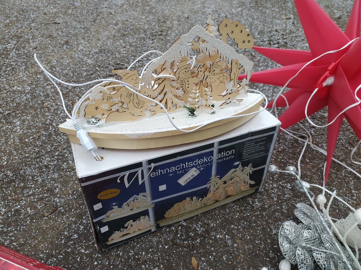 VÁNOČNÍ DEKORACE - 19ks - 2