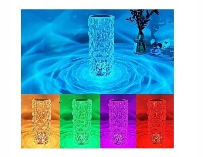 RGB LED lampička s dálkovým ovládáním (vzor růže) - 2