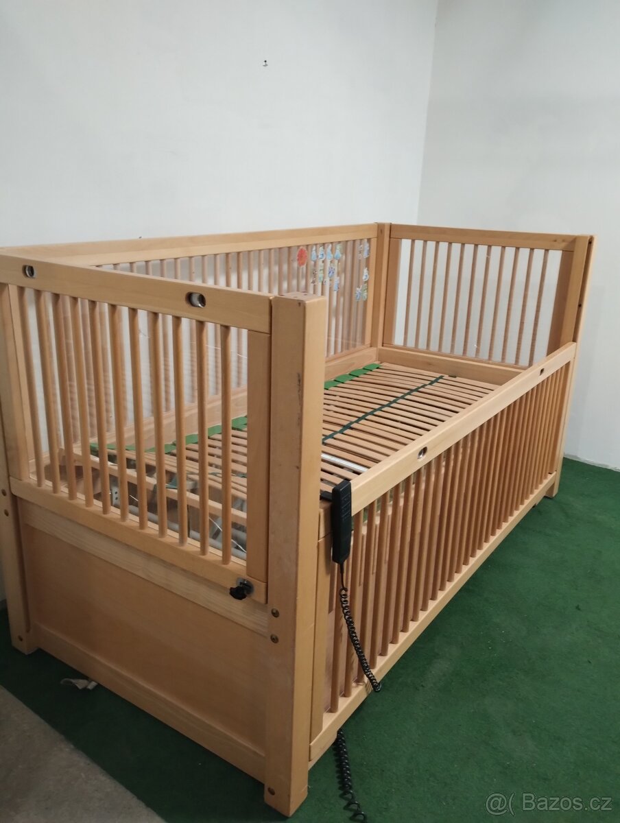 Dětská elektrická polohovací postel se ZÁRUKOU - 2