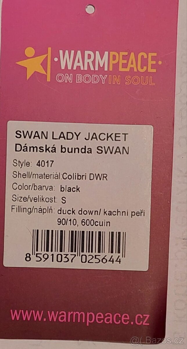 Warmpeace Swan dámská bunda - 2