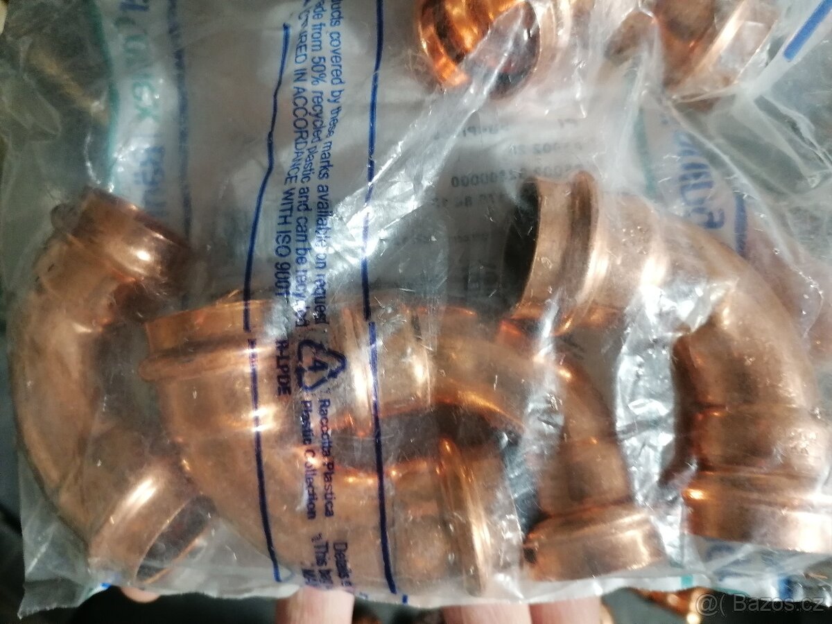 Měděné tvarovky - lisovací - 2