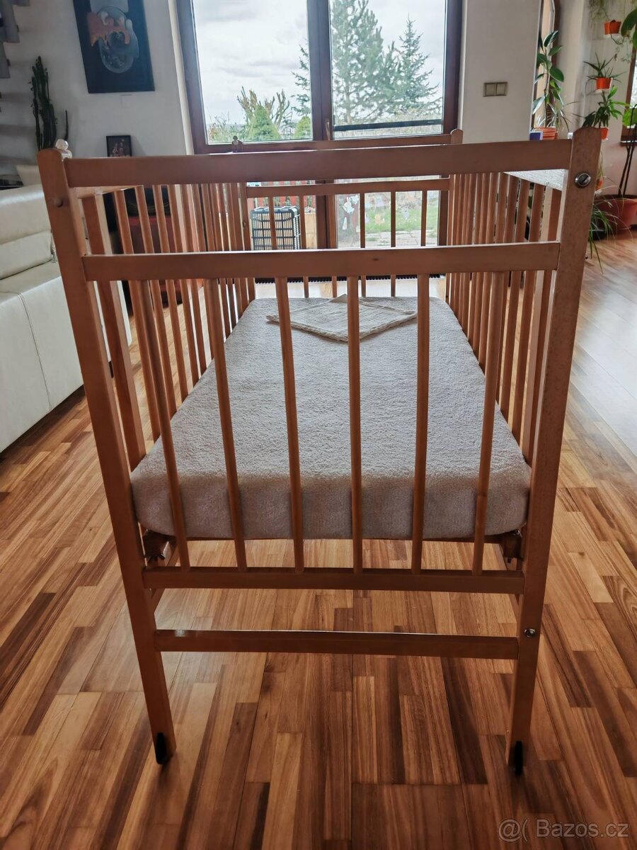 Dětská postýlka 60x120 cm s matrací - 2