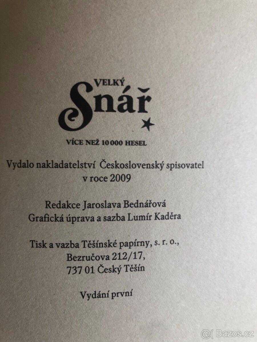 Velký snář - 2