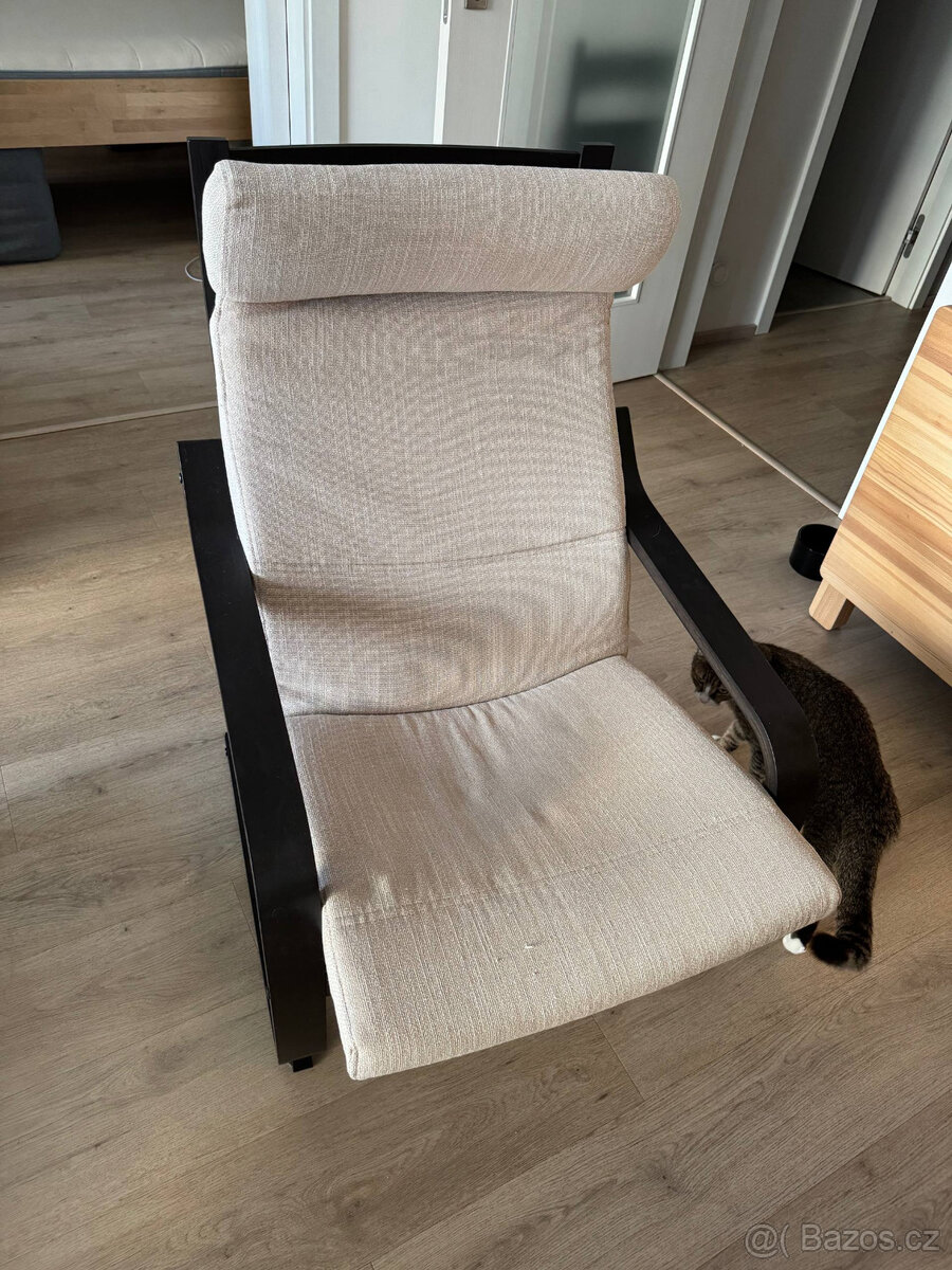 IKEA POANG s podnožkou - 2
