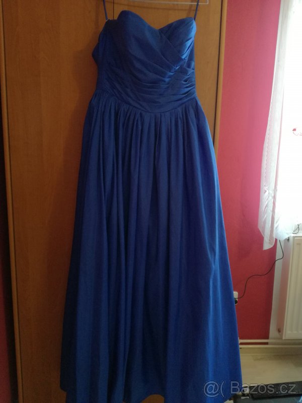 Královsky modré maturitní šaty - 2
