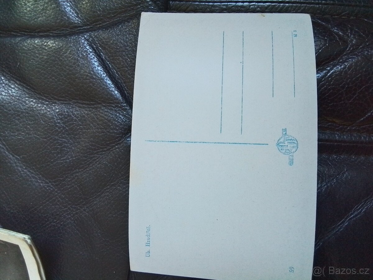 Uherské Hradiště, černobílá pohlednice, MF - 2