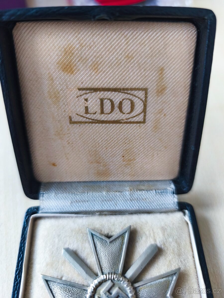 Německý válečný kříž 1. Třídy, etue, značen - 2