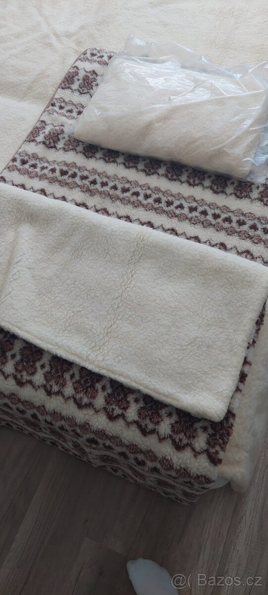 Huňatá deka z ovčí vlny.... - 2