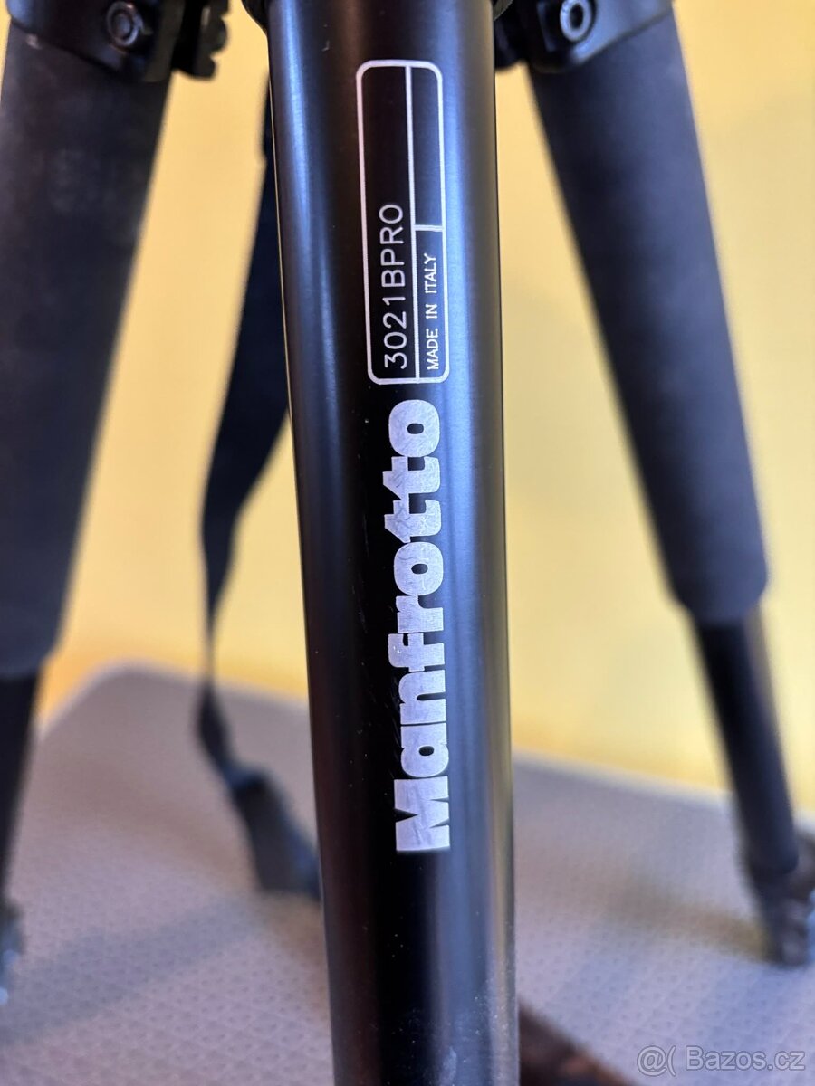 Profi stativ Manfrotto 3021BPRO + hlava Bogen Manfrotto 307 - 2