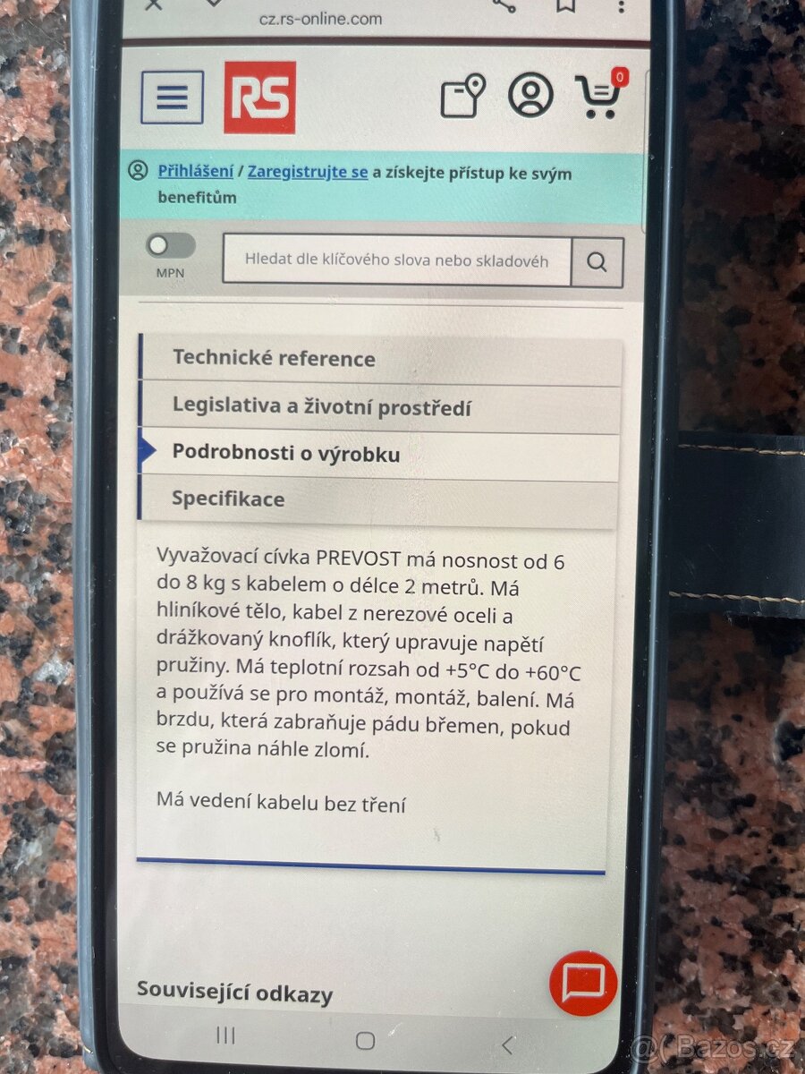 Vyvažovač nařadi - 2