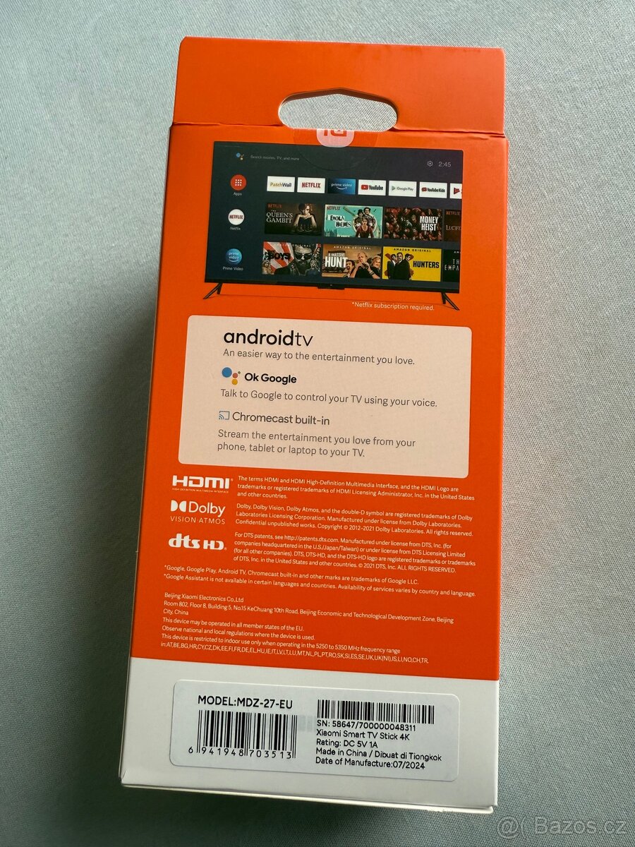 Nový XIAOMI Smart TV Stick 4K - 2