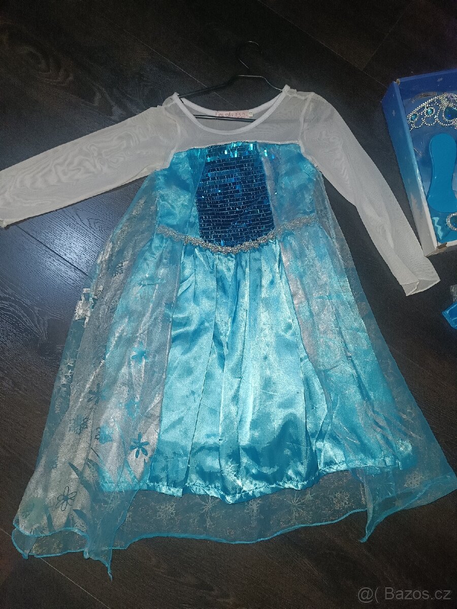 Šaty Elsa (Ledové království) a sada zimní princezna - 2