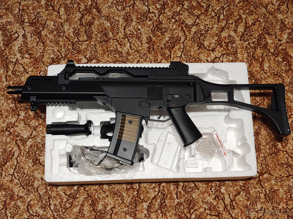 Airsoft Heckler&Koch G36c, Red Dot, tlumič - 2