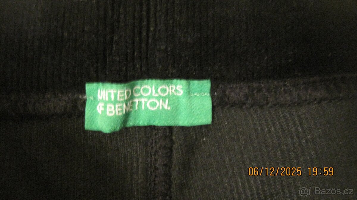 Kalhoty Benetton a TCHIBO, vel. 34/36 - 2