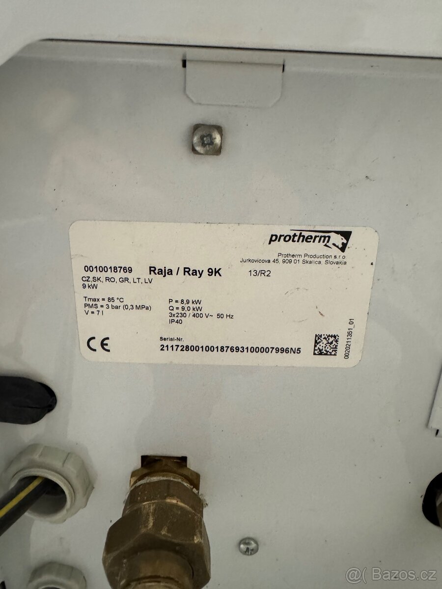 Elektrokotel Porotherm Ray 9kw - 2