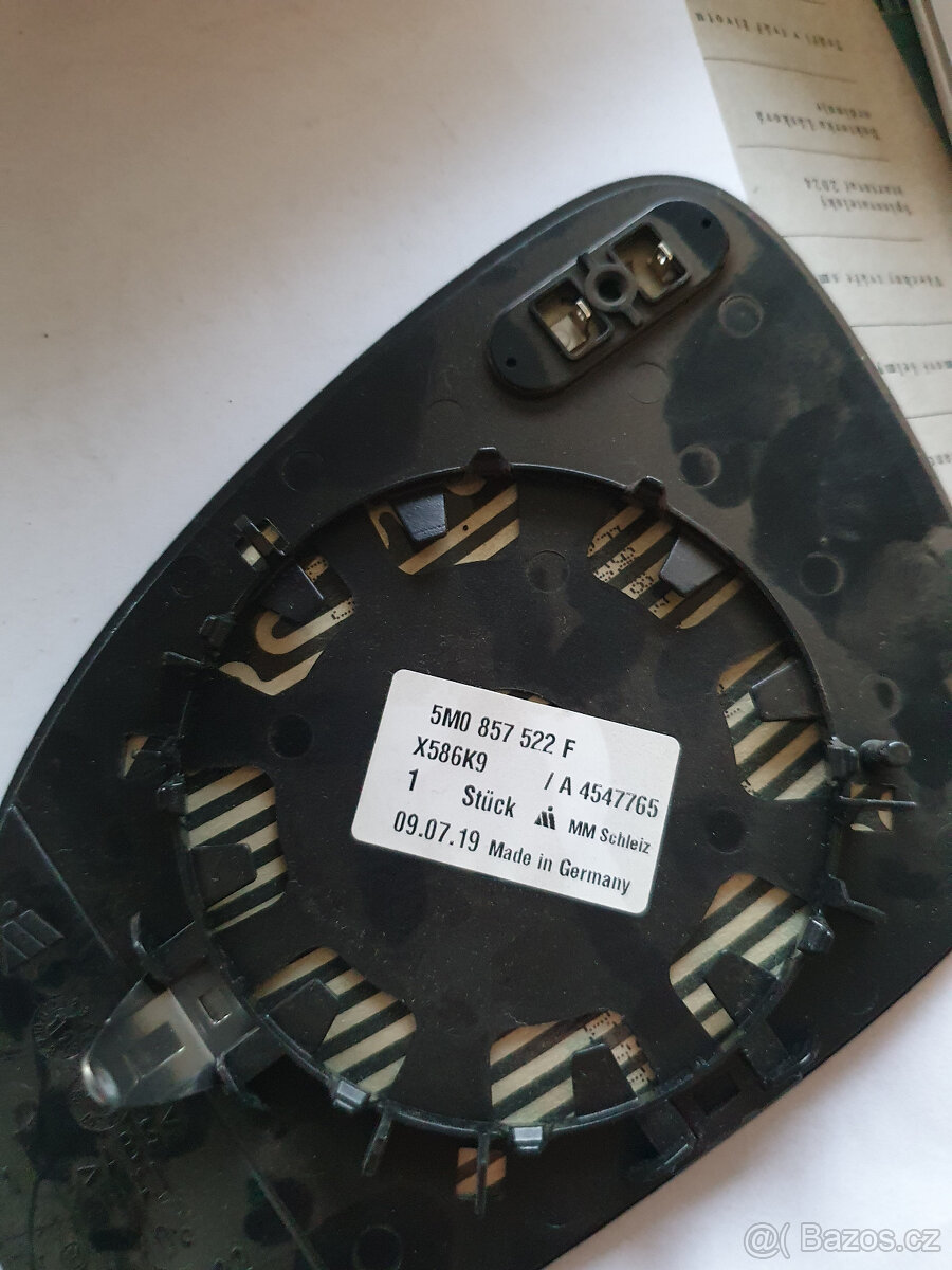 zpětné zrcátko Golf plus , passat B6 5M0857522F - 2