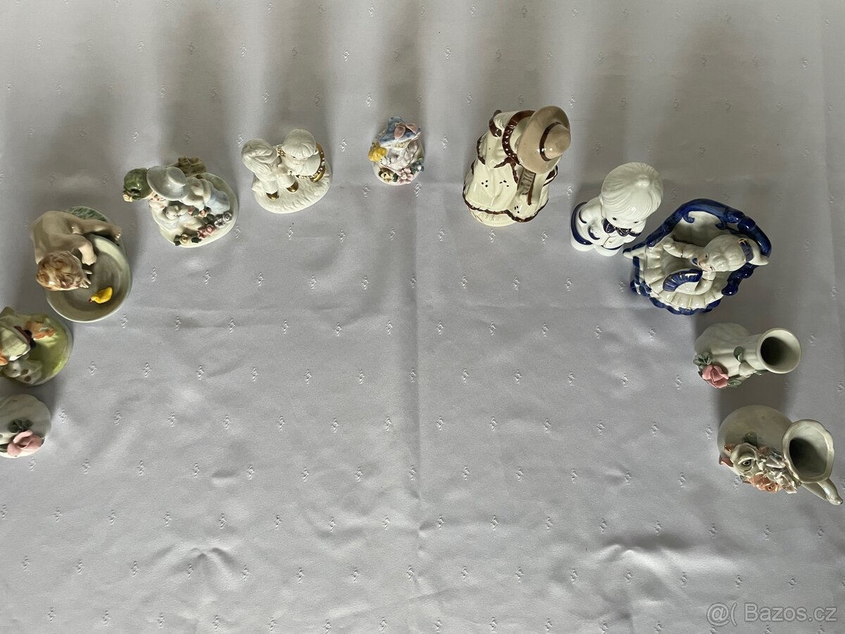 Sada porcelánových figurek a dekorací – mix - 2
