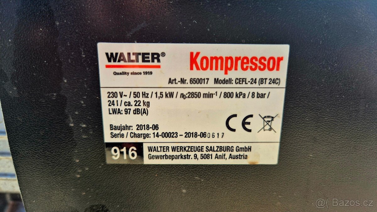 Kompresor WALTER Turbo air 24L - 2