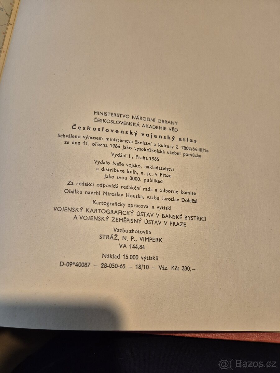 Ceskoslovensky vojensky atlas - 2